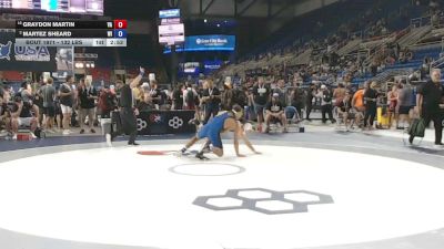 132 lbs Cons. Sub-rd Of 16 - Graydon Martin, Virginia vs Martez Sheard, Wisconsin