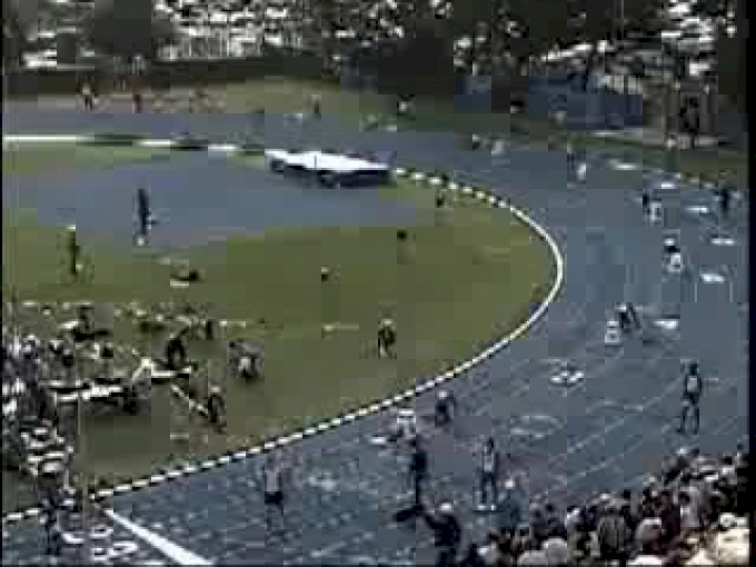Obea Moore at the State meet 1995 4x400 Obea Moore at the State meet 1995 4x400