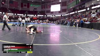 152 lbs Cons. Round 3 - Charles Dahl, Bishop Kelly vs Charlie Kirkman, Skyview