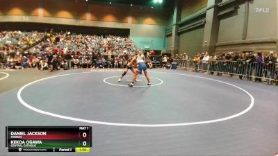 132 lbs Champ. Round 3 - Kekoa Ogawa, Central Catholic vs Daniel Jackson, Madras