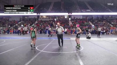 90 lbs Quarterfinal - Addilyn Westfahl, Iron Grapplers vs Hadley Page, Linn County
