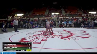 235 lbs 1st Place Match - Sierra Dempsey, Carbondale-Santa Fe Trail vs MacKayla Miller, Scott Community