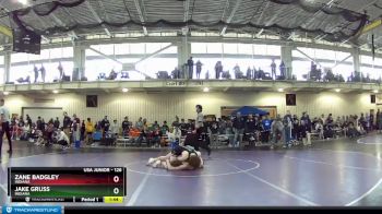 126 lbs Cons. Round 2 - Zane Badgley, Indiana vs Jake Gruss, Indiana