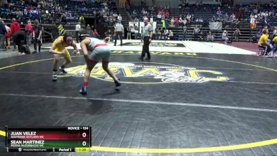 134 lbs Cons. Round 4 - Sean Martinez, Peoria Razorbacks WC vs Juan Velez, Southside Outlaws WC