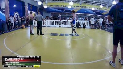 190 lbs Cons. Round 2 - Braedon McGuigan, Buchholz High School vs Micah Hildreth, Fernandina Beach High School