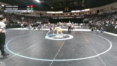 5A 175 lbs Semifinal - Martin Lovato, Eldorado vs Samuel Pages, Hobbs