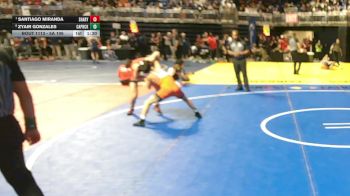 5A 106 lbs Quarterfinal - Santiago Miranda, Mission Sharyland vs Zyair Gonzales, Amarillo Caprock
