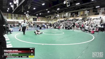 67 lbs Cons. Round 1 - Evan Strathman, Mantanona TC vs Benjamin Myers, LV Bear Wrestling Club (Spring