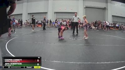 52 lbs Round 2 (10 Team) - Arya Robertson, MF Savage vs Cooper Corbett, Georgia United Red