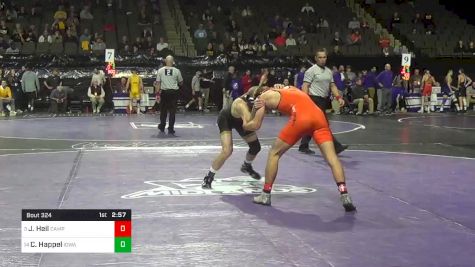 141 lbs Prelims - Joshua Heil, Campbell vs Carter Happel, Iowa