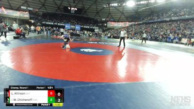 4A 126 lbs Champ. Round 1 - Will Chichenoff, Eisenhower vs Logan Allinson, South Kitsap