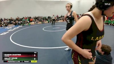 135 lbs Champ. Round 2 - Halley House, Cheyenne East vs Sharon Crabtree, Laramie