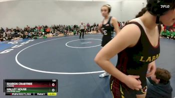 135 lbs Champ. Round 2 - Halley House, Cheyenne East vs Sharon Crabtree, Laramie