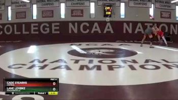 141 lbs Cons. Round 2 - Lane Lembke, Ridgewater CC vs Cade Stearns, Central