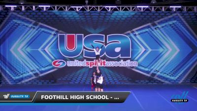 Foothill High School - High School Spirit Nationals [2022 HS Group Stunt Intermediate - All Female Foothill Falcons Varsity Group Stunt Team] 2022 USA Nationals: Spirit/College/Junior