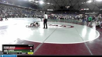 63 lbs 1st Place Match - Axel Carpio, Federal Way Spartans Wrestling vs Ryder Briggs, Maddogs Wrestling