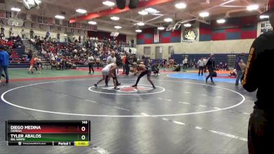 145 lbs Cons. Round 3 - Diego Medina, Cienega vs Tyler Abalos, Del Norte