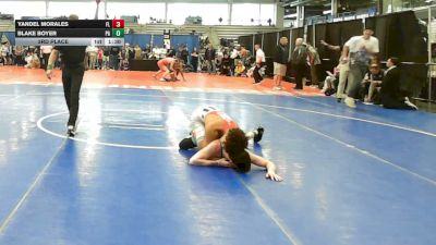 138 lbs 3rd Place - Yandel Morales, FL vs Blake Boyer, PA