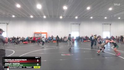 90 lbs Round 1 - Nicholas Nordstrom, Cobra Wrestling Club vs Ansley Martin, Dixie Youth Wrestling Team