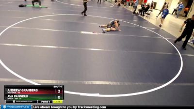 88 lbs Round 2 (6 Team) - Ava Pannkuk, Prior Lake vs Andrew Granberg, Wayzata