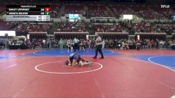 116 lbs Quarterfinal - Bailey Lefurgey, Un-attached vs Araeya Nelson, Team Champs