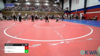 61-64 lbs Round Of 16 - Jaxon Gibbons, Sperry Wrestling Club vs Matthew Holly, Glenpool Warriors