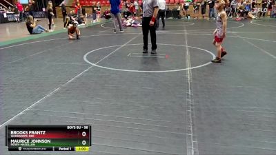 56 lbs Semifinal - Brooks Frantz, Wadsworth Red vs Maurice Johnson, Perry-massillon