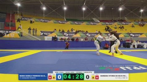 BARBARA VITORIA DA SILVA NUNES vs MARIA ISABELLY PEDROSO DA SILVA 2026 FPJJ Circuito Paulista GI Etapa 3