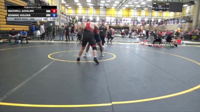 285 lbs 5th Place Match - Maxwell Azzaline, Iowa vs Dominic Holder, Iowa