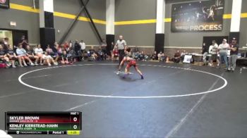 52 lbs Round 2 (4 Team) - Skyler Brown, Badger Girls Elite vs Kenley Kierstead-hahn, Minnesota Storm