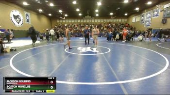 150 lbs Champ. Round 3 - Jackson Golding, Bakersfield vs Boston Monclus, Lompoc