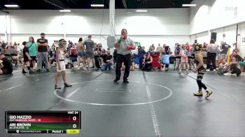 60 lbs Round 4 (6 Team) - Gio Mazzio, Mat Warriors White vs Ari Brown, 84 Athletes
