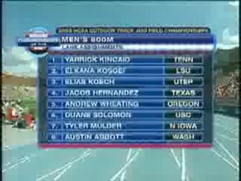 2008 NCAA D1 Championship Mens 800M