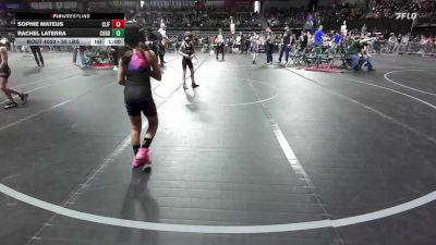 60 lbs Round Of 16 - Sophie Mateus, Cliffside Park vs Rachel Laterra, Cordoba Trained