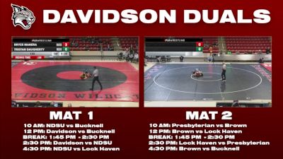 133 lbs Finals (2 Team) - Bryce Manera, Bucknell vs Tristan Daugherty, North Dakota State