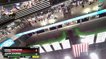 215 lbs Champ. Round 1 - Ethan Templeton, Lone Peak vs Austin Stauffer, Lehi