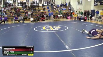 134 lbs Cons. Semi - Dylan Price, Tallassee vs Reese Thorn, Beauregard HS