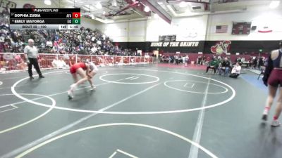 100 lbs Champ. Round 2 - Sophia Zubia, Ayala vs Emily Mayorga, Eisenhower