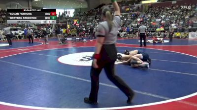 5A 132 lbs Semifinal - Logan Perrone, Little Rock Christian vs Brayden Stockton, Greenwood