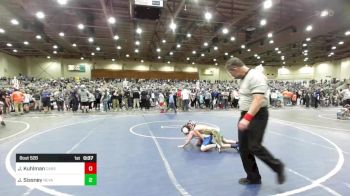 65 lbs Consi Of 8 #1 - Jordan Kuhlman, Carson Bulldogs vs Jake Sissney, Nevada Elite WC