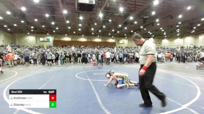 65 lbs Consi Of 8 #1 - Jordan Kuhlman, Carson Bulldogs vs Jake Sissney, Nevada Elite WC