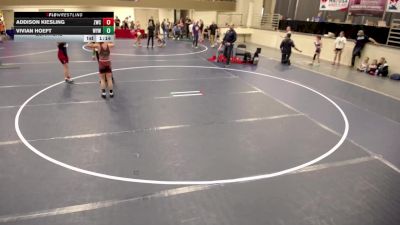 12U GIRLS - 102 lbs Quarters - Addison Kiesling, Zimmerman Wrestling Club vs Vivian Hoeft, Wayzata Youth Wrestling