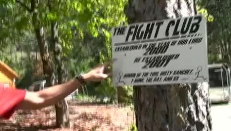 Jorge Torres and the Fight Club sign