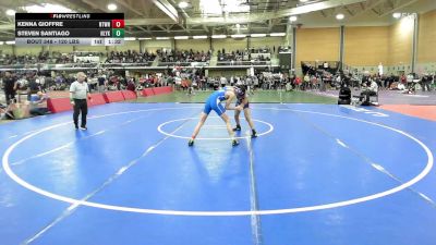 120 lbs Quarterfinal - Kenna Gioffre, Newtown vs Steven Santiago, Holyoke