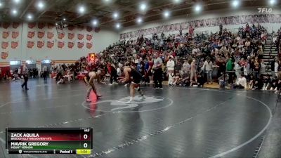 157 lbs Quarterfinal - Zack Aquila, Brecksville-Broadview Hts. vs Mavrik Gregory, Mount Vernon