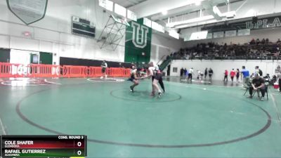 165 lbs Cons. Round 3 - Cole Shafer, Glendora vs Rafael Gutierrez, Alhambra