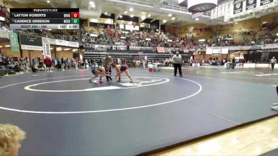 190 lbs Semifinal - Cadence Greeson, Norton Community HS vs Layton Roberts, Douglass Hs