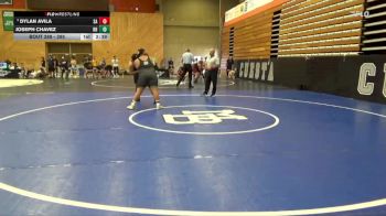 285 lbs 5th Place Match - Joseph Chavez, Rio Hondo College vs Dylan Avila, Santa Ana College