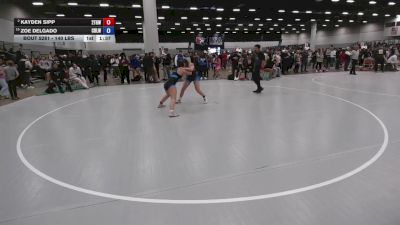 140 lbs Champ. Rd Of 16 - Zoe Delgado, Casa De Lucha Wrestling Club vs Kayden Sipp, 2 Tuff Gym Wrestling Club