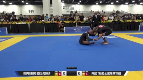 Paulo Thiago Alencar Antunes vs Felipe Ribeiro Souza Fogolin 2025 World IBJJF Jiu-Jitsu No-Gi Championship